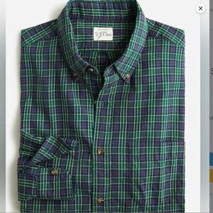 J. Crew Brushed Twill Shirt Slim Untucked
